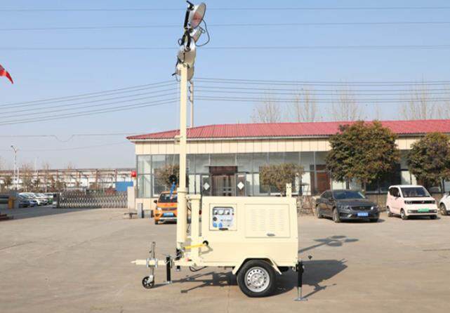 翔工的照明燈車，哪里需要哪里搬